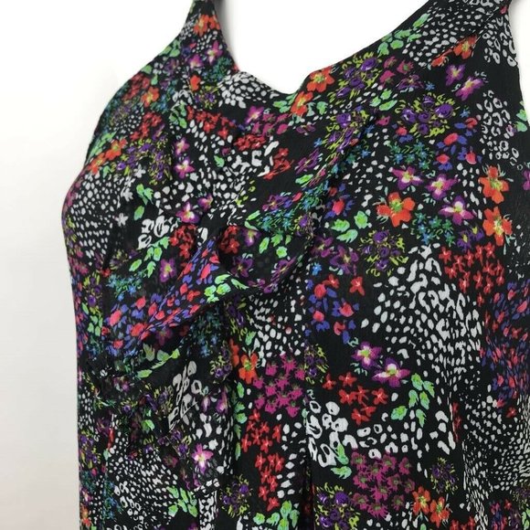 Lapis A Line Dress Floral Grecian Neck Sleeveless - Picture 3 of 7